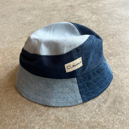 O Moon - Denim Patch Bucket Hat