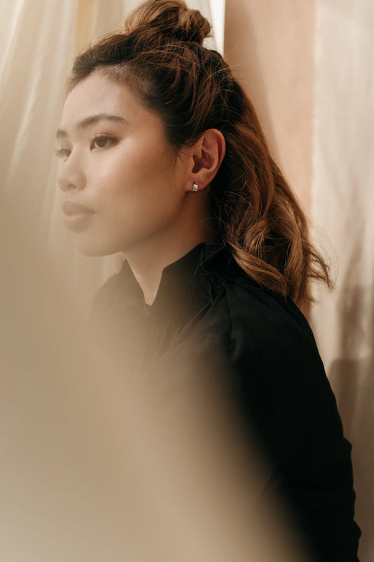Studio Adorn - Mini Huggy Hoops In Silver
