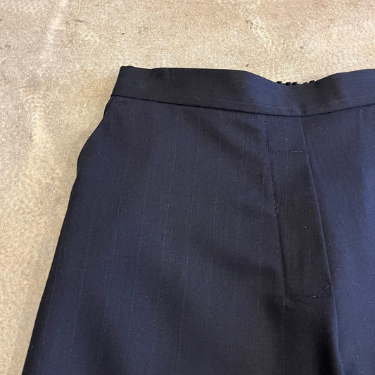 Crop Clothing - Navy Pinstripe Workwear Trousers | Atwin Store UK