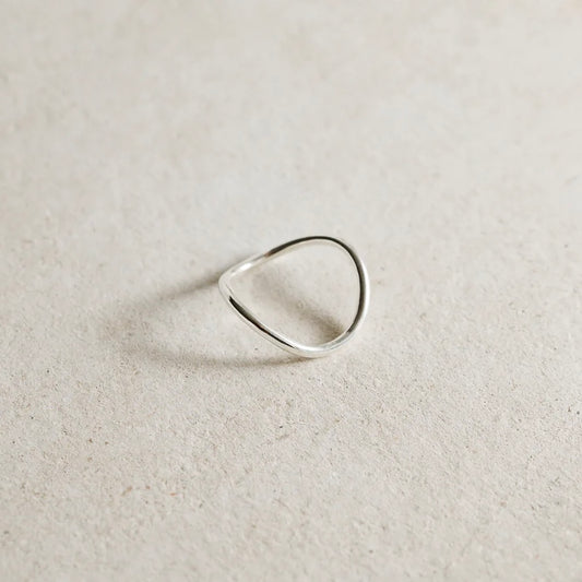 Studio Adorn - Silver Chunky Wave Ring