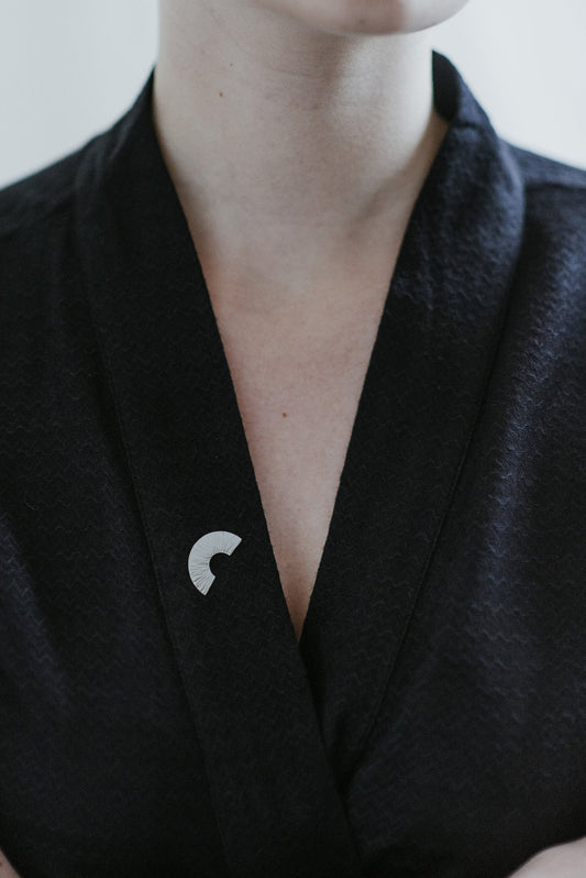 Studio Adorn - Hammered Segment Pin Brooch
