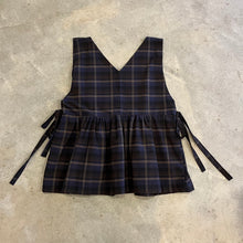 Load image into Gallery viewer, Amber Brown - Pinafore Top In Brown Check | Atwin UK

