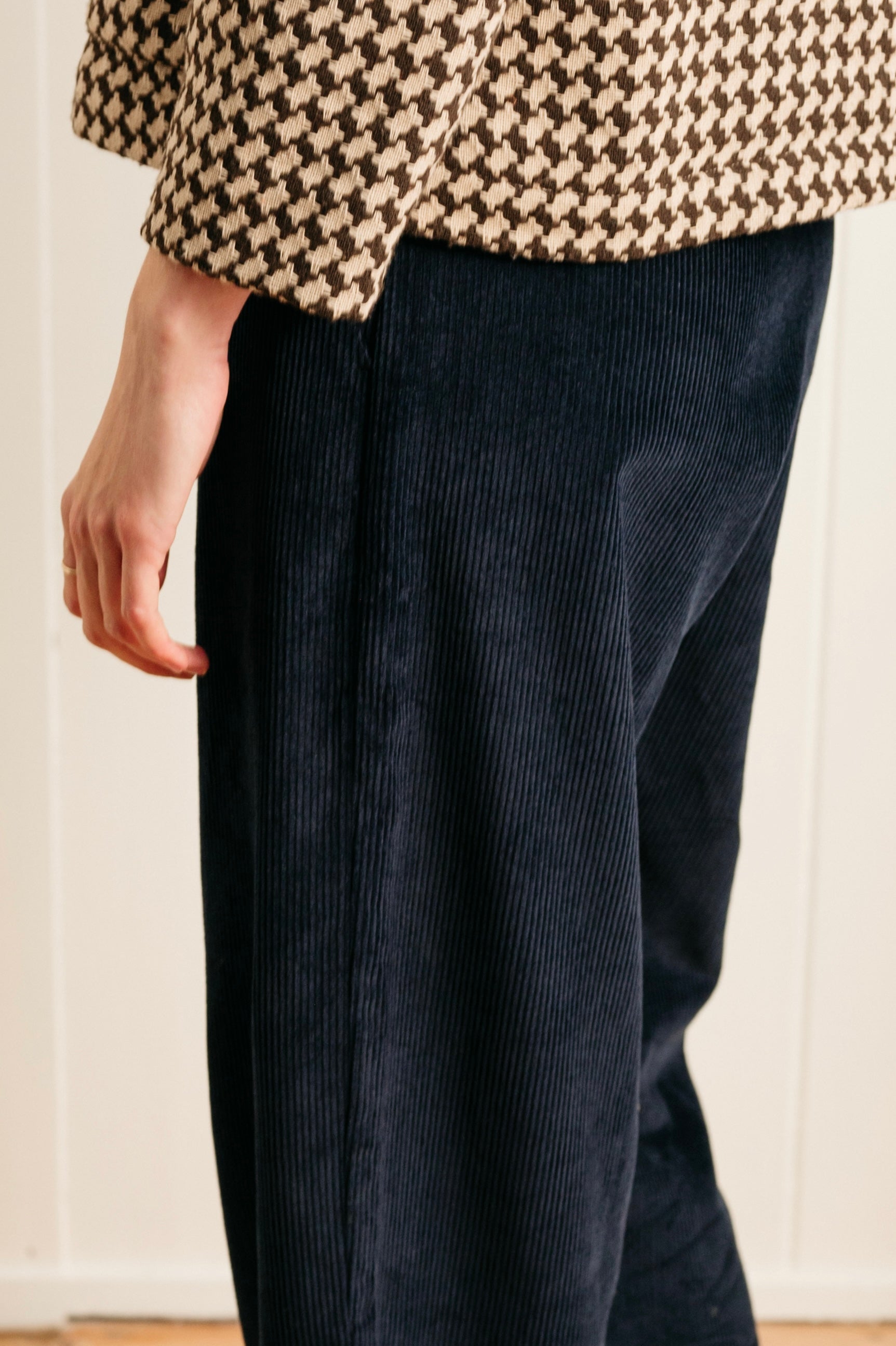 Atwin - The Daily Trouser In Navy Corduroy | Atwin Store UK