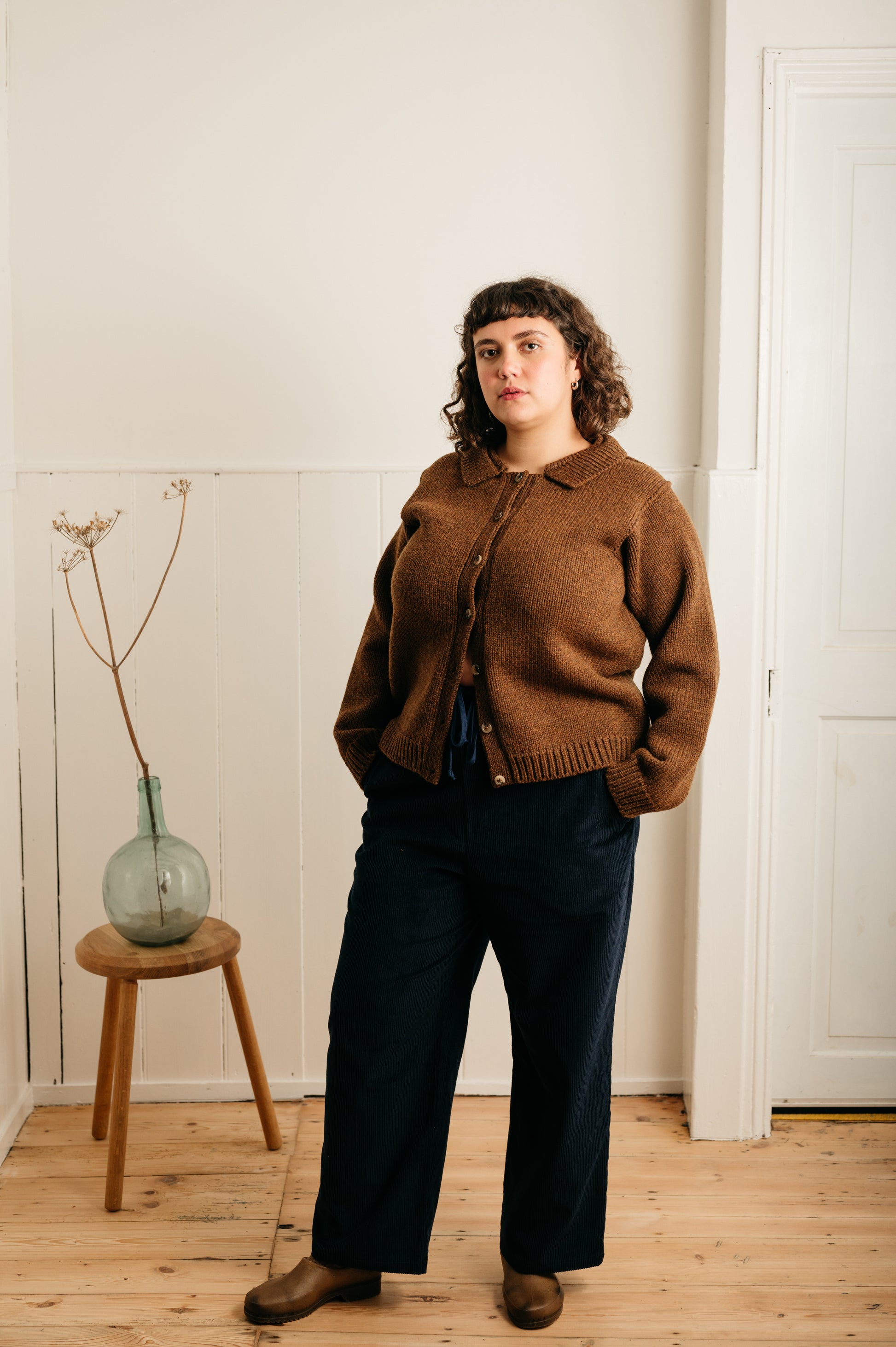 Atwin - The Daily Trouser In Navy Corduroy | Atwin Store UK