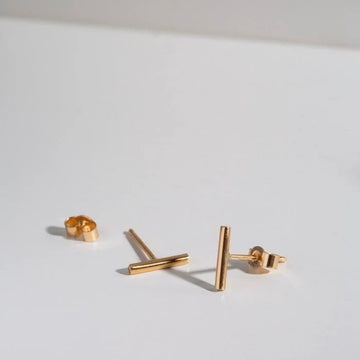 Studio Adorn - 9ct Gold Bar Studs