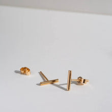 Load image into Gallery viewer, Studio Adorn - 9ct Gold Bar Studs