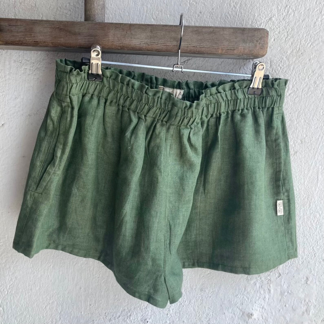 Baana Naturals - Shorts In Forest Linen