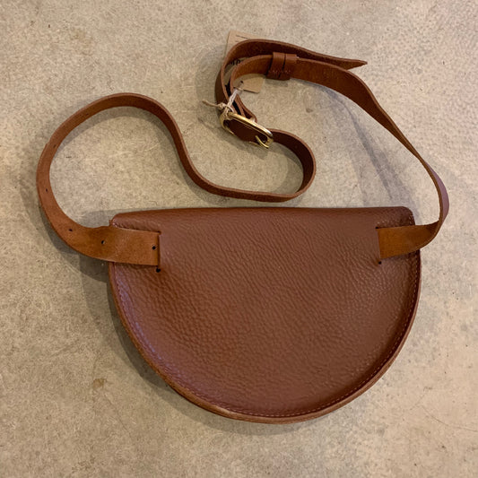 Willow Leather - Half Moon Large Bag In Textured Tan