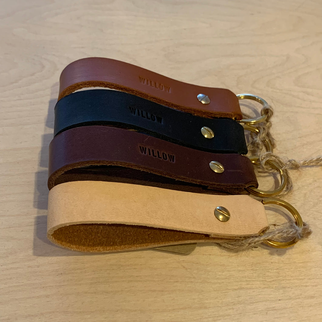 Willow Leather - Leather Loop Keyring