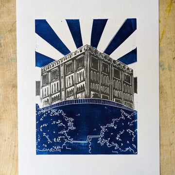 Bosanko Prints - Norwich Castle Lino Print