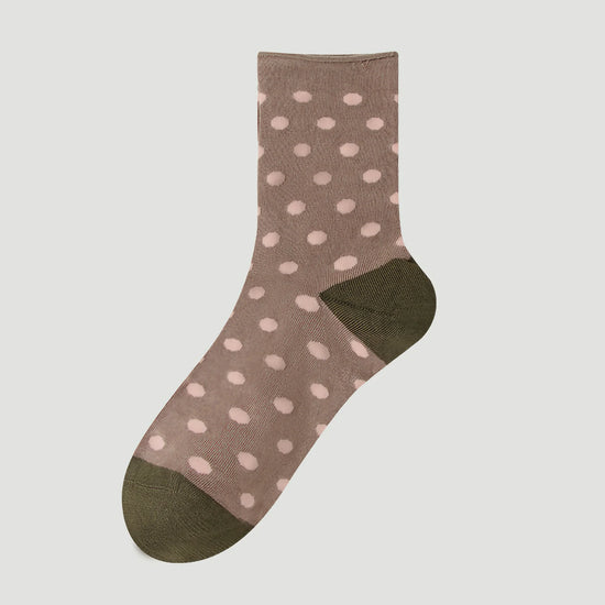 polka dot silk socks