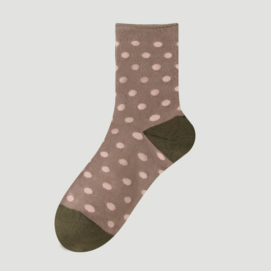 polka dot silk socks