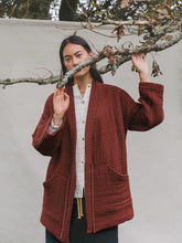 Load image into Gallery viewer, Kaely Russell Studio - Cardi Coat In Chesnut Quilted Cotton
