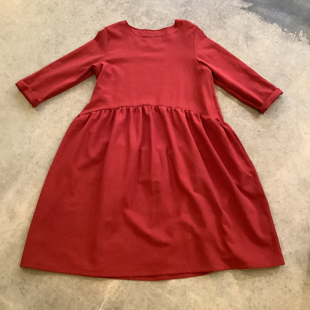 Seen Studio - The Winter Slouch Dress In Cranberry