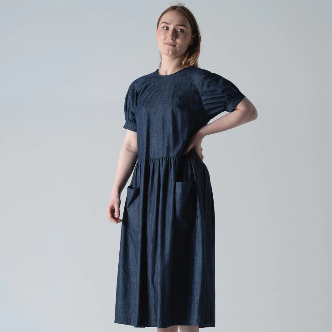 Withnell Studios - Molly Dress In Blue Denim