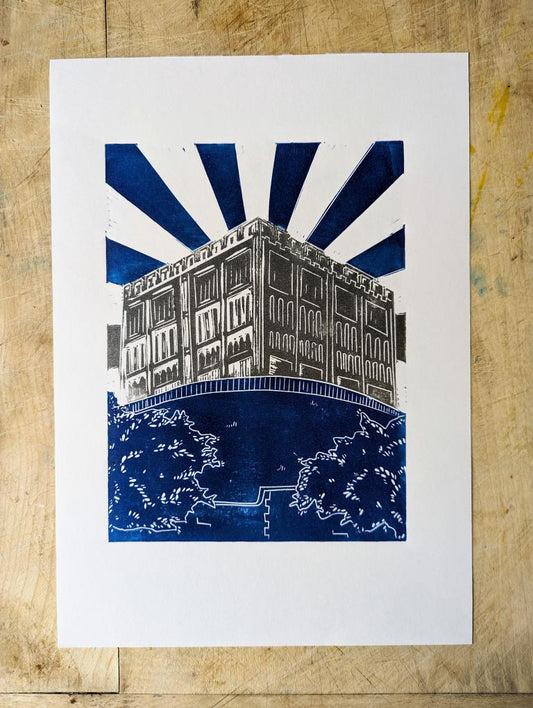 Bosanko Prints - Norwich Castle Lino Print