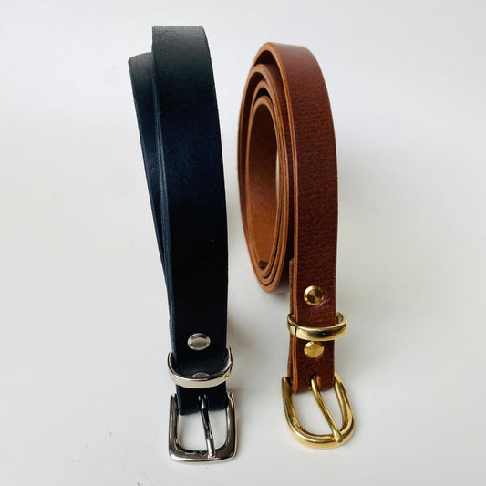 Willow Leather - Slim Leather Belt