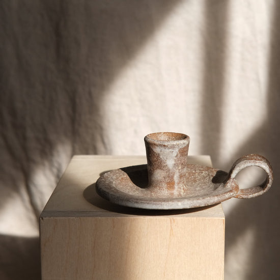Ceramic candle holder matte
