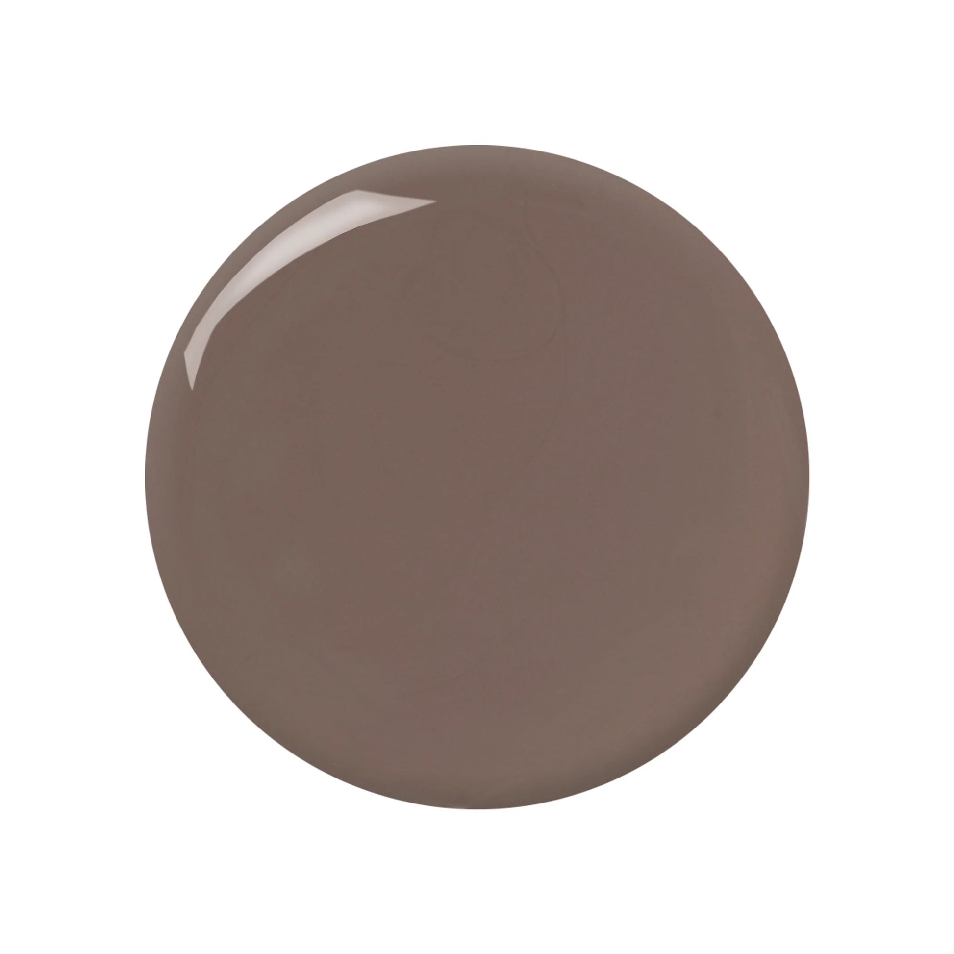 Round brown object on a white background