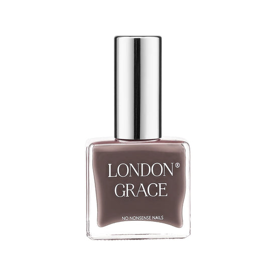 Nail polish bottle with 'London Grace' branding on a white background