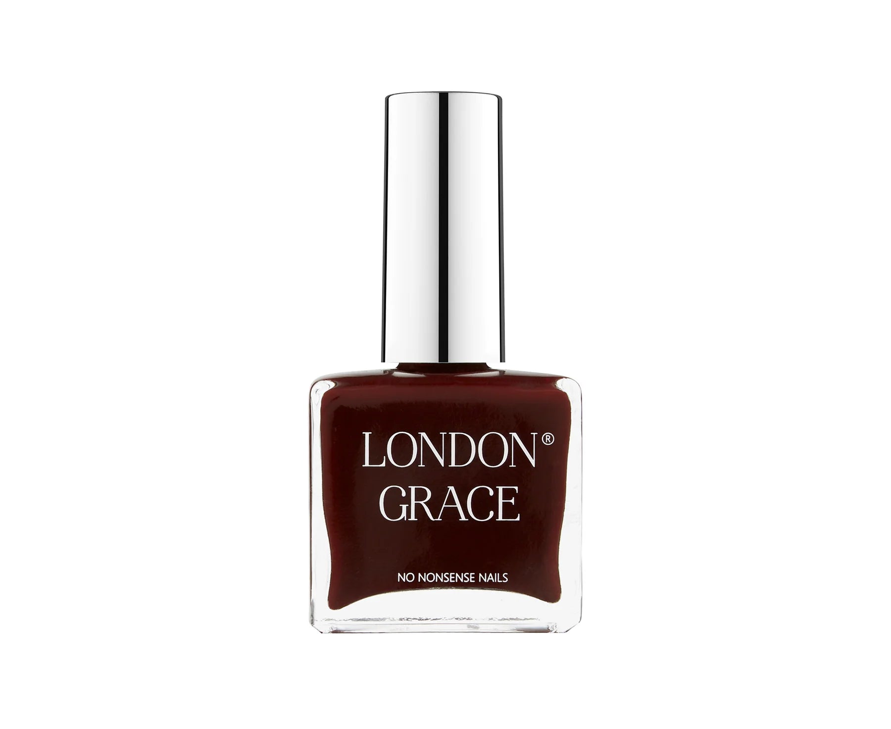 Nail polish bottle with 'London Grace' branding on a white background