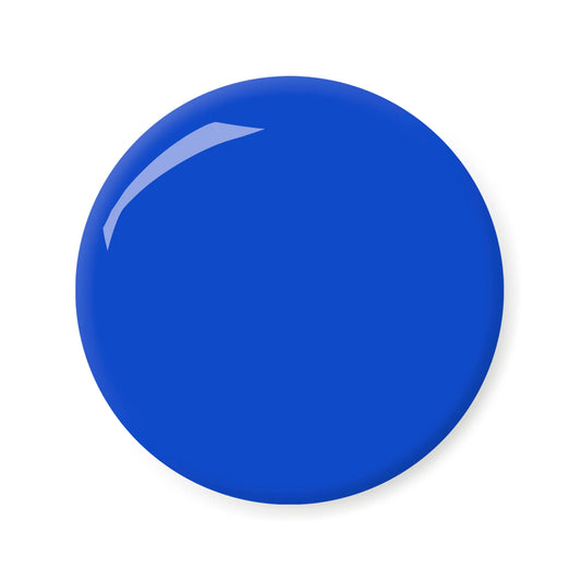 a sample spot of blue nail varnish