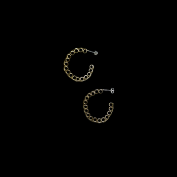 Kano - Small Spiralis Brass Hoops
