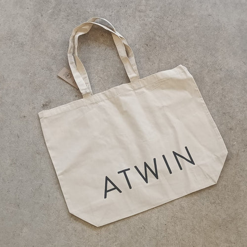 Atwin Logo Tote Bag In Natural | Atwin Store UK