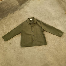 Load image into Gallery viewer, Phaedra Clothing - Workers Jacket In Khaki Green Brushed Twill
