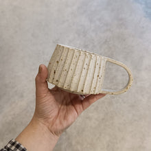 Load image into Gallery viewer, Ceramics By Alex - Flatwhite Mug In White Speckle
