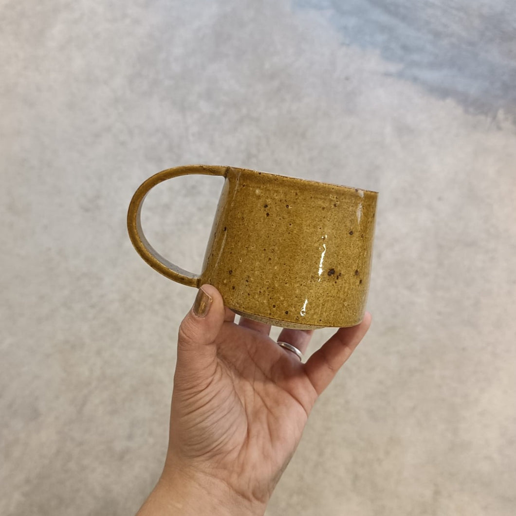 Ceramics By Alex - Flatwhite Mug In Golden Honey