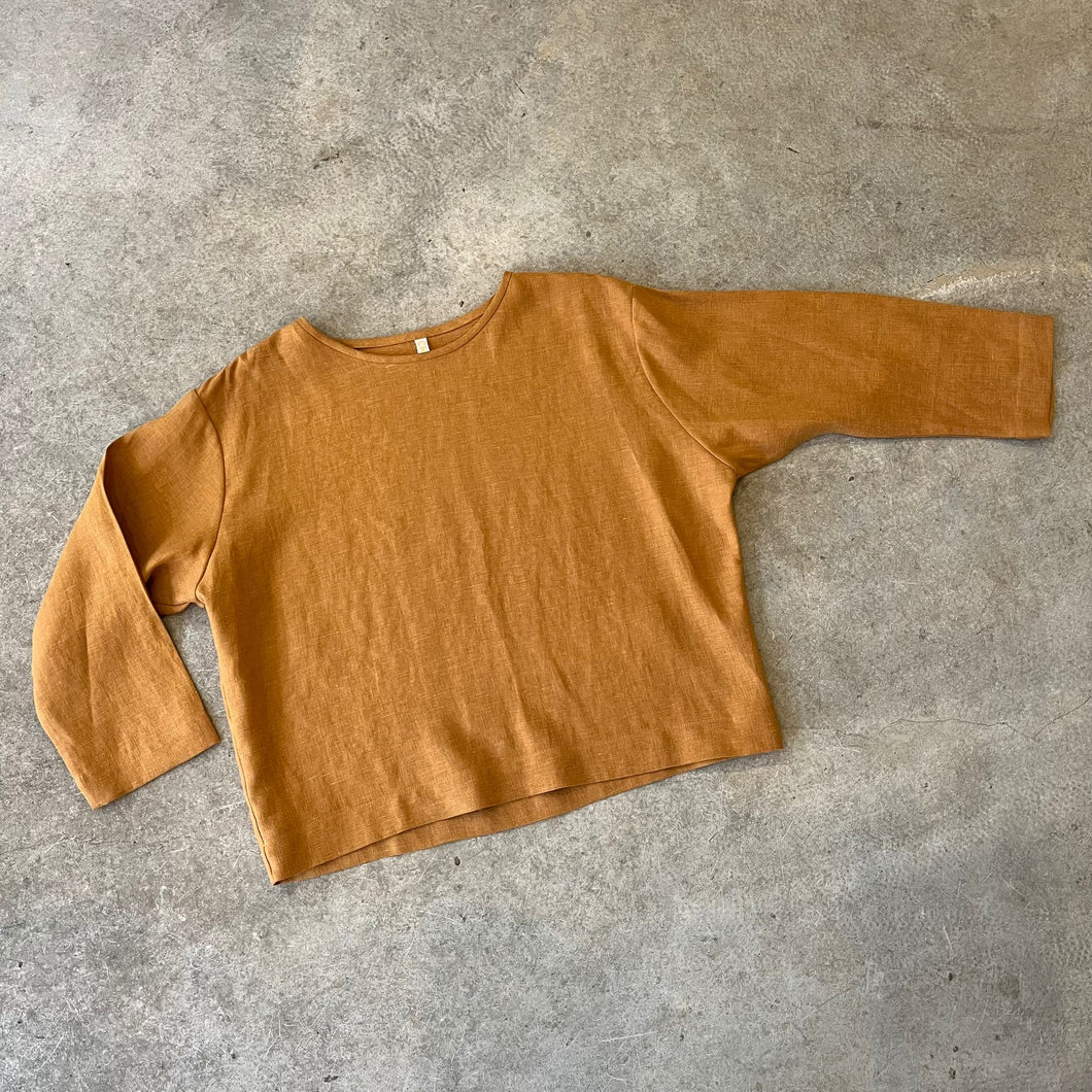 Crop Clothing - Plain and Simple Top In Toffee