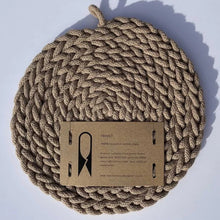 Load image into Gallery viewer, The Chemist Daughter - Rope Trivet In Stone
