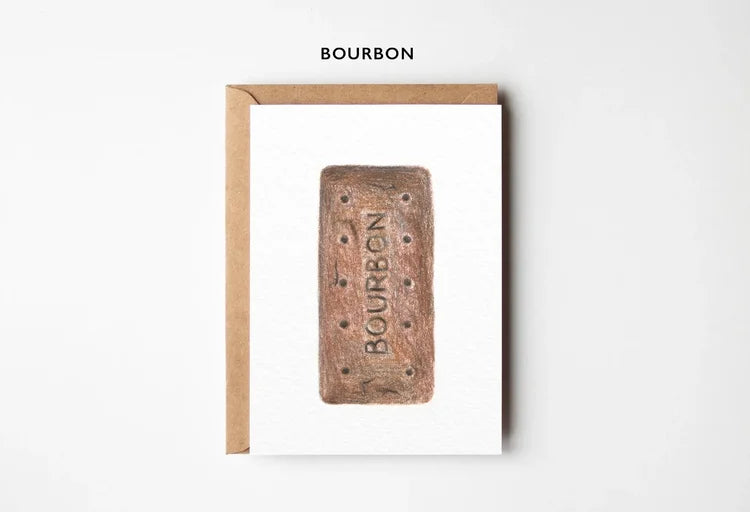 zoe barker bourbon biscuit greetings card