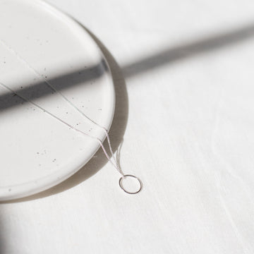 sterling silver necklace on chain