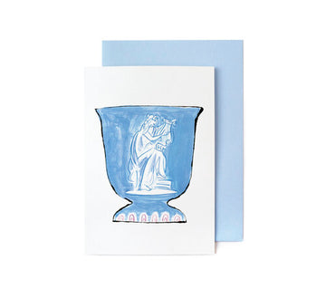 Yes Paper Goods - Wedgwood Greek Goddess playing a Lyre Greeting Card