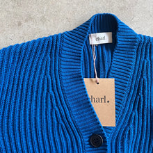 Load image into Gallery viewer, Charl Knitwear - Mellis Cotton Cardigan In Cobalt Blue
