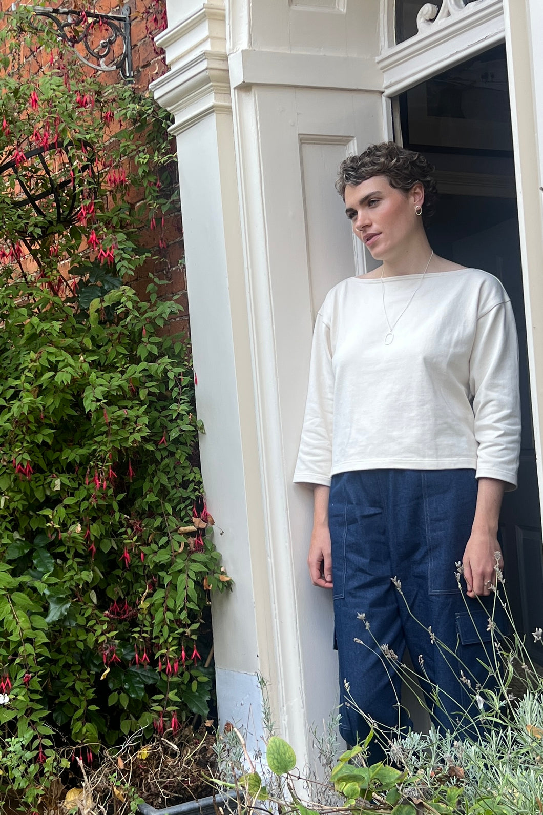 Atwin The Label - The Smock In Ecru Cotton Jersey