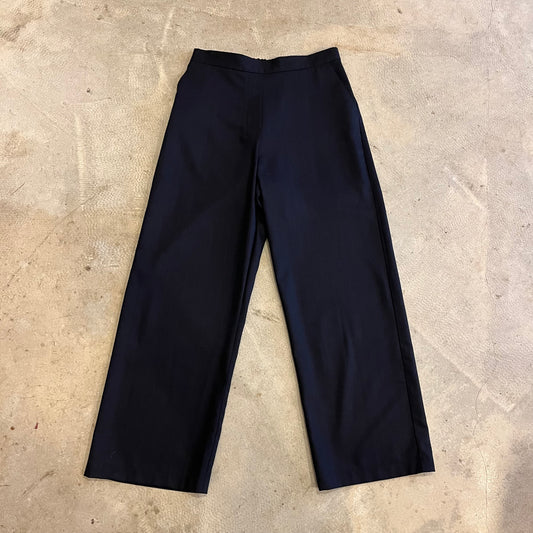Crop Clothing - Navy Pinstripe Workwear Trousers | Atwin Store UK