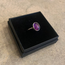 Load image into Gallery viewer, Smith &amp; Strange - Cabochon Oval Amethyst Silver Ring
