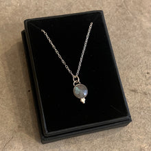 Load image into Gallery viewer, Smith &amp; Strange - Faceted Labradorite Silver Necklace
