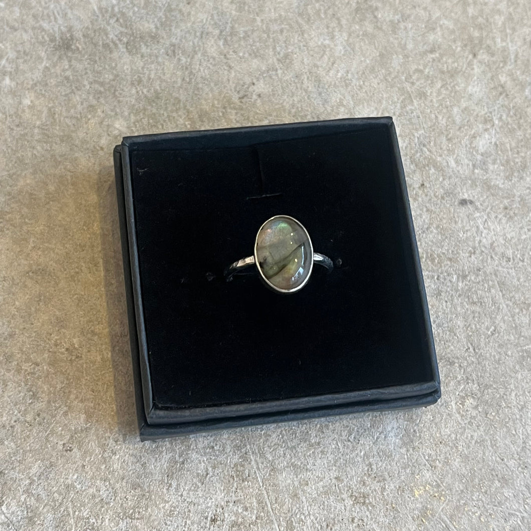Smith & Strange - Oval Labradorite Silver Ring