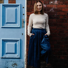 Load image into Gallery viewer, Withnell Studios - Howcroft Culotte In Navy Needlecord
