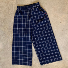 Load image into Gallery viewer, Orange Dog - Gladstone Cropped Trousers In Navy And White Grid
