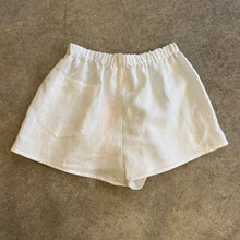Load image into Gallery viewer, Crop Clothing - White Linen Shorts
