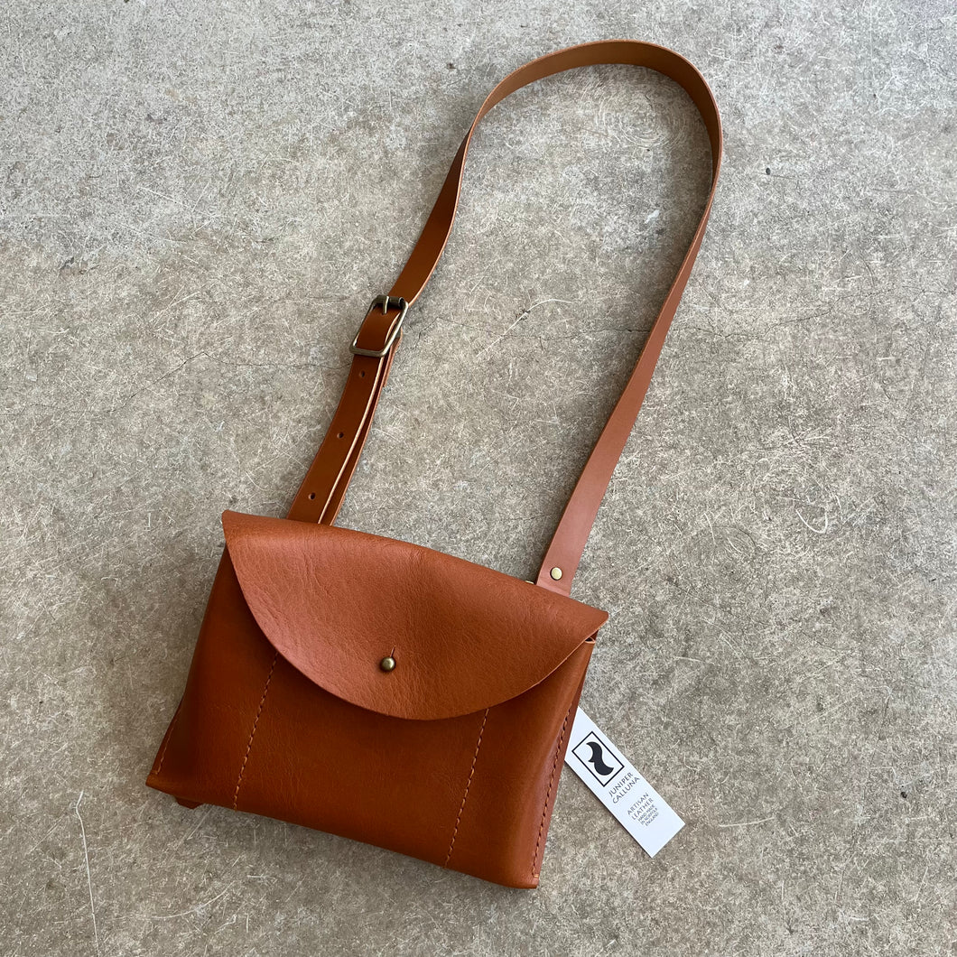 Juniper Calluna - Leather Cross Body Fold Bag