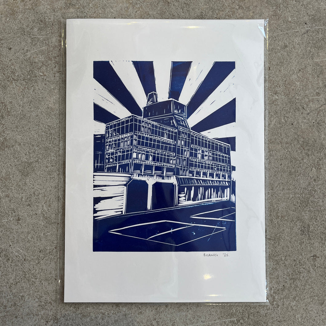 Bosanko Prints - Norwich Anglia Square Lino Print