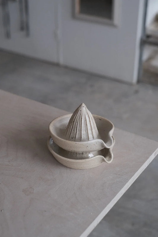 Eleanor Torbati - Speckled Stoneware Lemon Squeezer