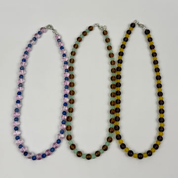 Third Drawer Up - Dot & Spot Glass Beaded Necklace