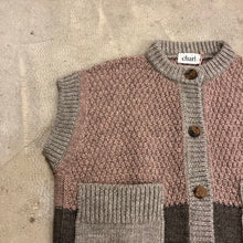 Load image into Gallery viewer, Charl Knitwear - Bigby Vest In Pink/Rye
